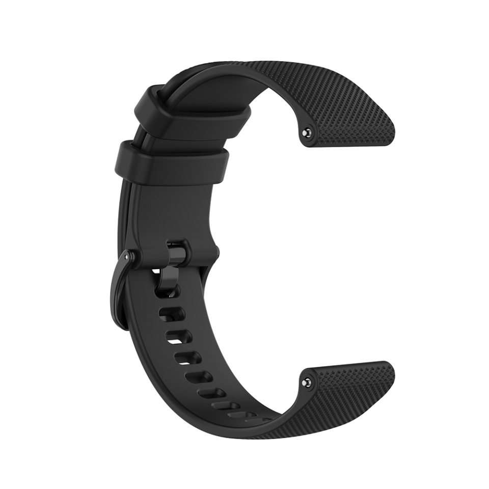 Curea Slicon pentru Samsung Galaxy Watch 4/5/Active 2, Huawei Watch GT 3 /GT 3 Pro, 20mm, SKDR BandPro W006 - Negru - 1 | YEO