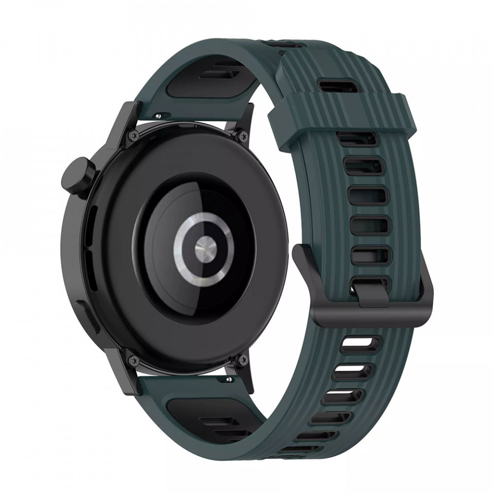 Curea smartwatch Samsung Galaxy Watch 4, Galaxy Watch Active 1 / 2 (40 mm / 44 mm), Huawei Watch GT / GT 2 / GT 3 (42 mm), Techsuit W002 - Verde - 1 | YEO