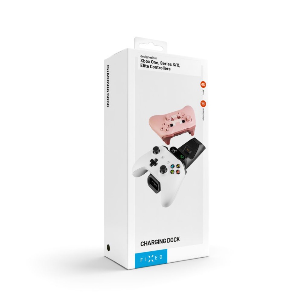Dock Incarcare Controller Xbox FIXED FIXXB-DCC-BK, Dual Port, Compatibil Xbox Series S/X, Elite, One, LED Status, USB-C, [Culoare necunoscută] - 8