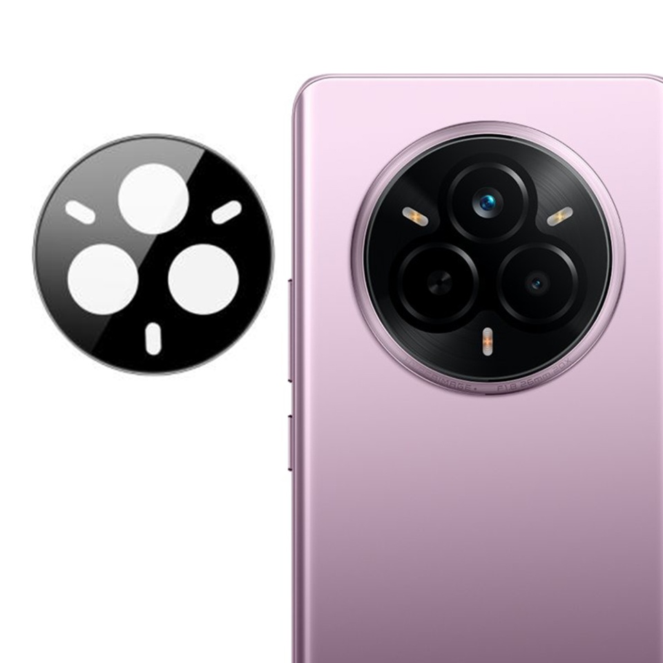 Folie camera pentru Realme 14 Pro, SKYDDAR INNOVATION, Camera Glass Negru, set cu sticker
