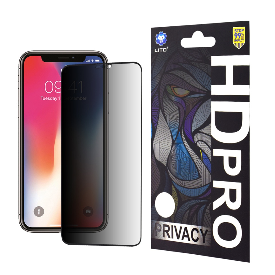 Folie de Sticla iPhone 11 Pro / X, iPhone 10 / XS, Sticla Securizata, Lito, HD Pro, Privacy