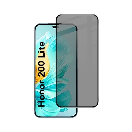 Folie pentru Honor 200 Lite, Anti-spy Ultra HD, Protectie 9H, Montare Simplă, 111D, Privacy, set cu sticker