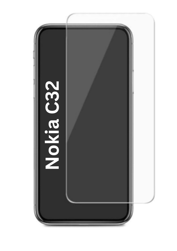Folie pentru Nokia C32, SKYDDAR INNOVATION, Protectie 9H, 0.3mm, Clear Vision, set cu sticker, Transparent