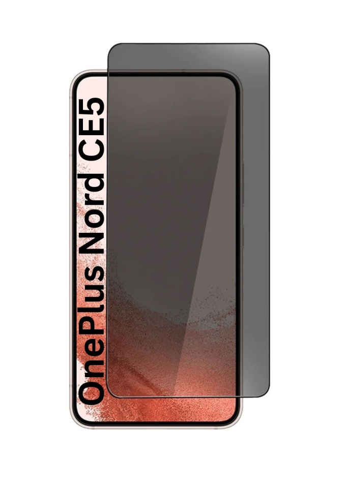 Folie pentru OnePlus Nord CE5, Anti-spy Ultra HD, Protectie 9H, Montare Simplă, 111D, set cu sticker, Privacy