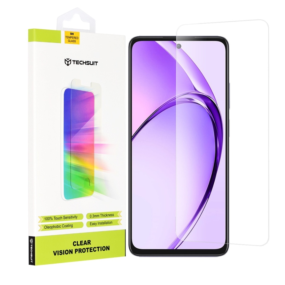 Folie pentru Oppo A80 5G, SKYDDAR INNOVATION, Protectie 9H, 0.3mm, Clear Vision, set cu sticker, Transparent