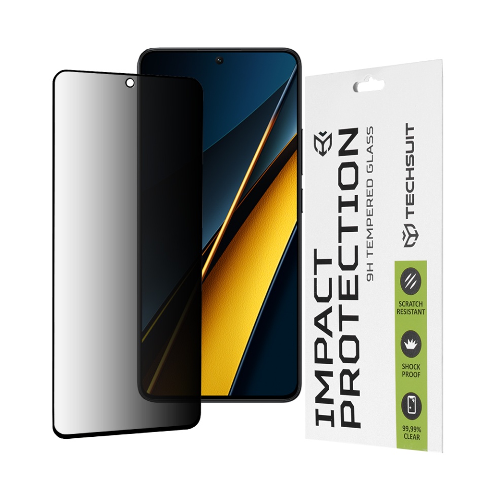 Folie pentru Xiaomi Poco X6 Pro, Ultra HD, Protectie 9H, Montare Simplă, SKYDDAR 111D - Privacy