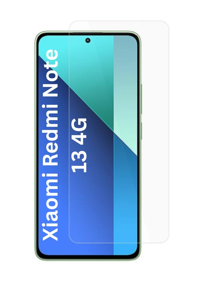 Folie pentru Xiaomi Redmi Note 13 4G, SKYDDAR INNOVATION, Protectie 9H, 0.3mm, Clear Vision, set cu sticker, Transparent