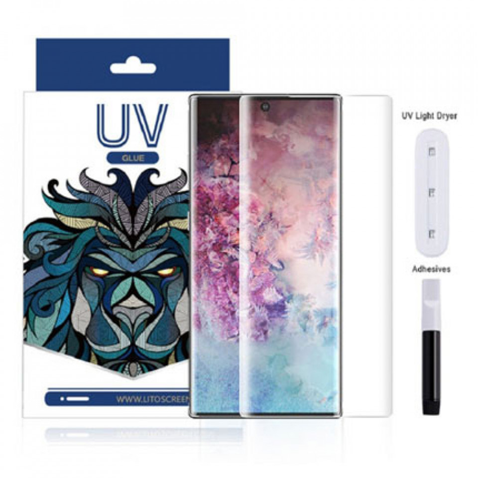 Folie sticla Samsung Galaxy Note 10 Plus, 3D UV cu adeziv LITO - Transparent