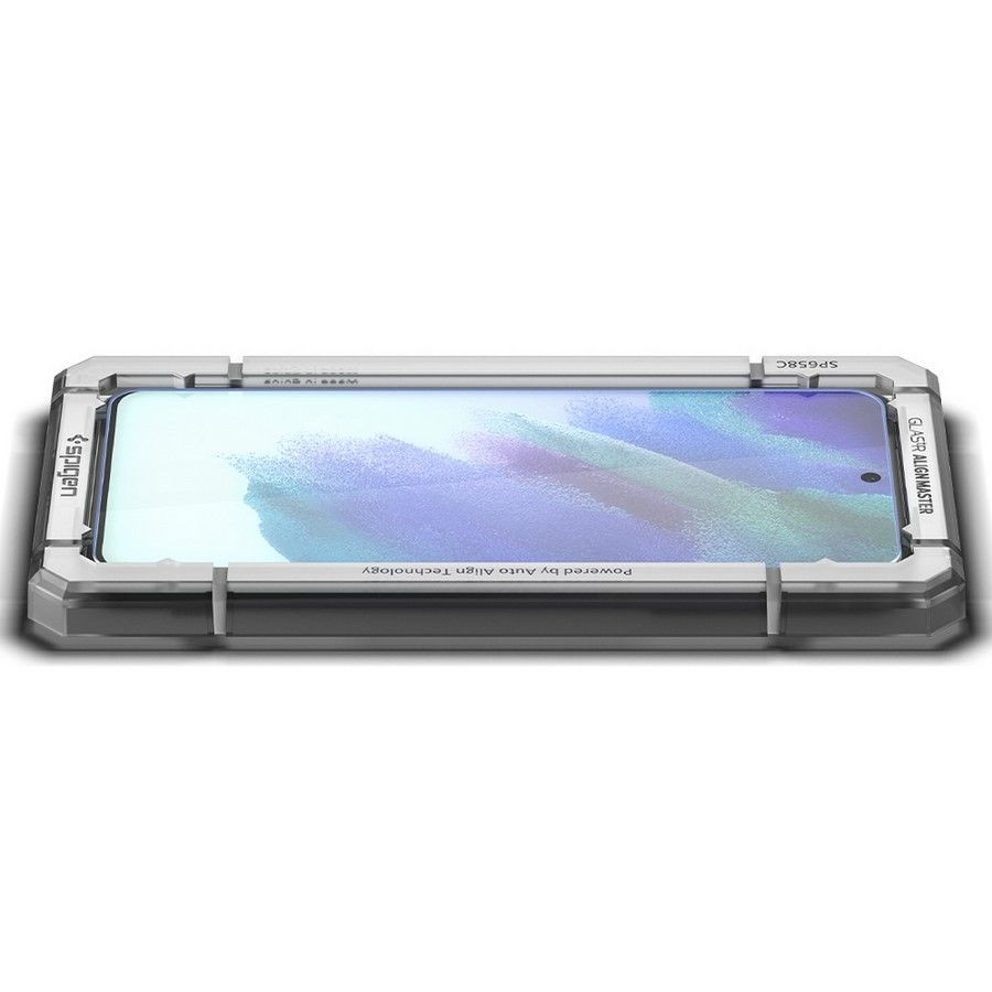 Folie sticla Samsung Galaxy S21 FE, ALM Glas (2xPack) Spigen - Clear - 3 | YEO