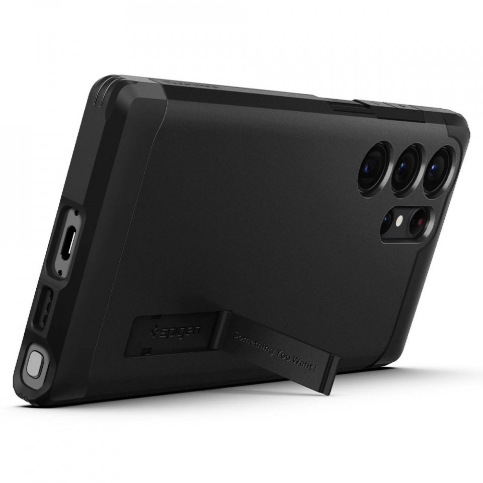 Husa Antisoc Samsung Galaxy S23 Ultra, Spigen Tough Armor - negru - 2 | YEO