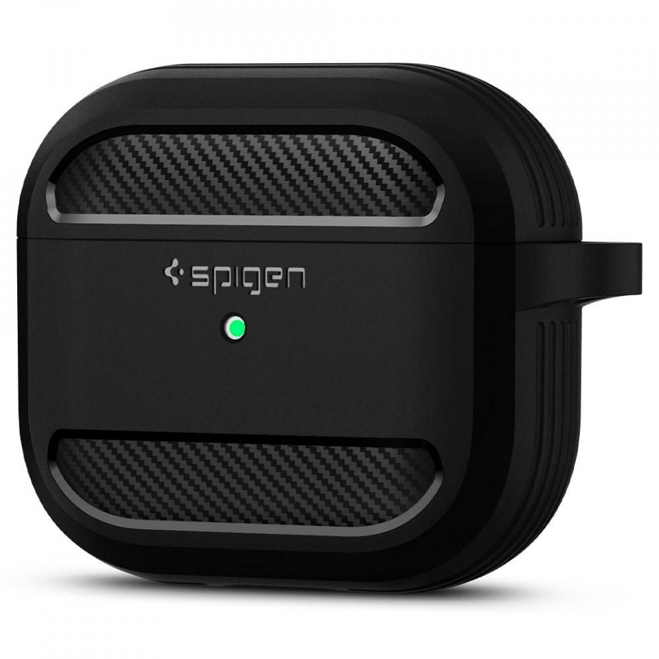 Husa Apple Airpods 3 (2021), Rugged Armor Spigen - Negru - 3 | YEO