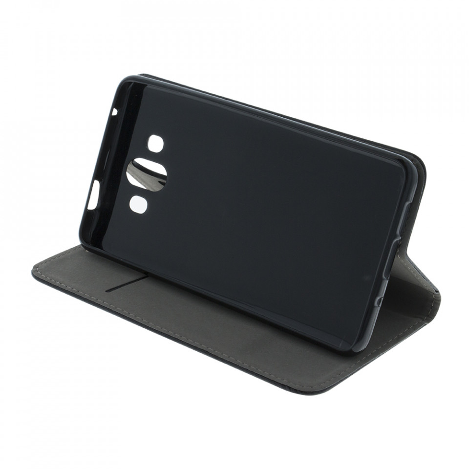 Husa compatibila cu Samsung Galaxy A54 5G tip carte, Skyddar Smart Magnet - Negru - 3 | YEO