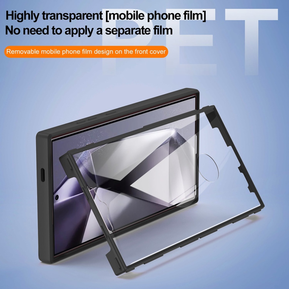 Husa + Folie pentru Samsung Galaxy S24 Ultra, SKYDDAR INNOVATION, [Pachet 360°] ColorVerse MagSafe, set cu sticker, Mov - 1 | YEO