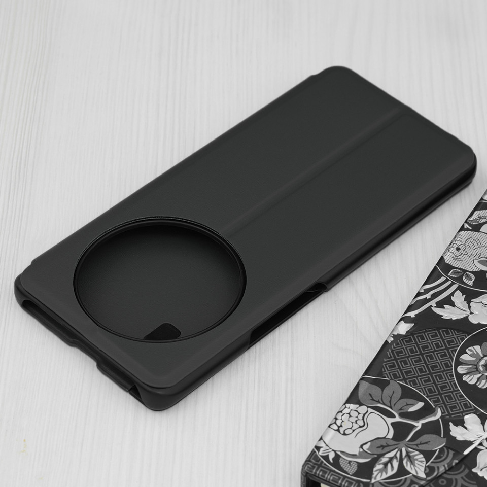 Husa Honor Magic6 Lite tip carte, Skyddar Eco View Leather - Negru - 1 | YEO