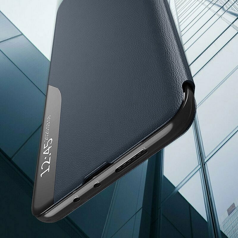 Husa Honor X7b tip carte, Skyddar Eco View Leather - Albastru - 1 | YEO