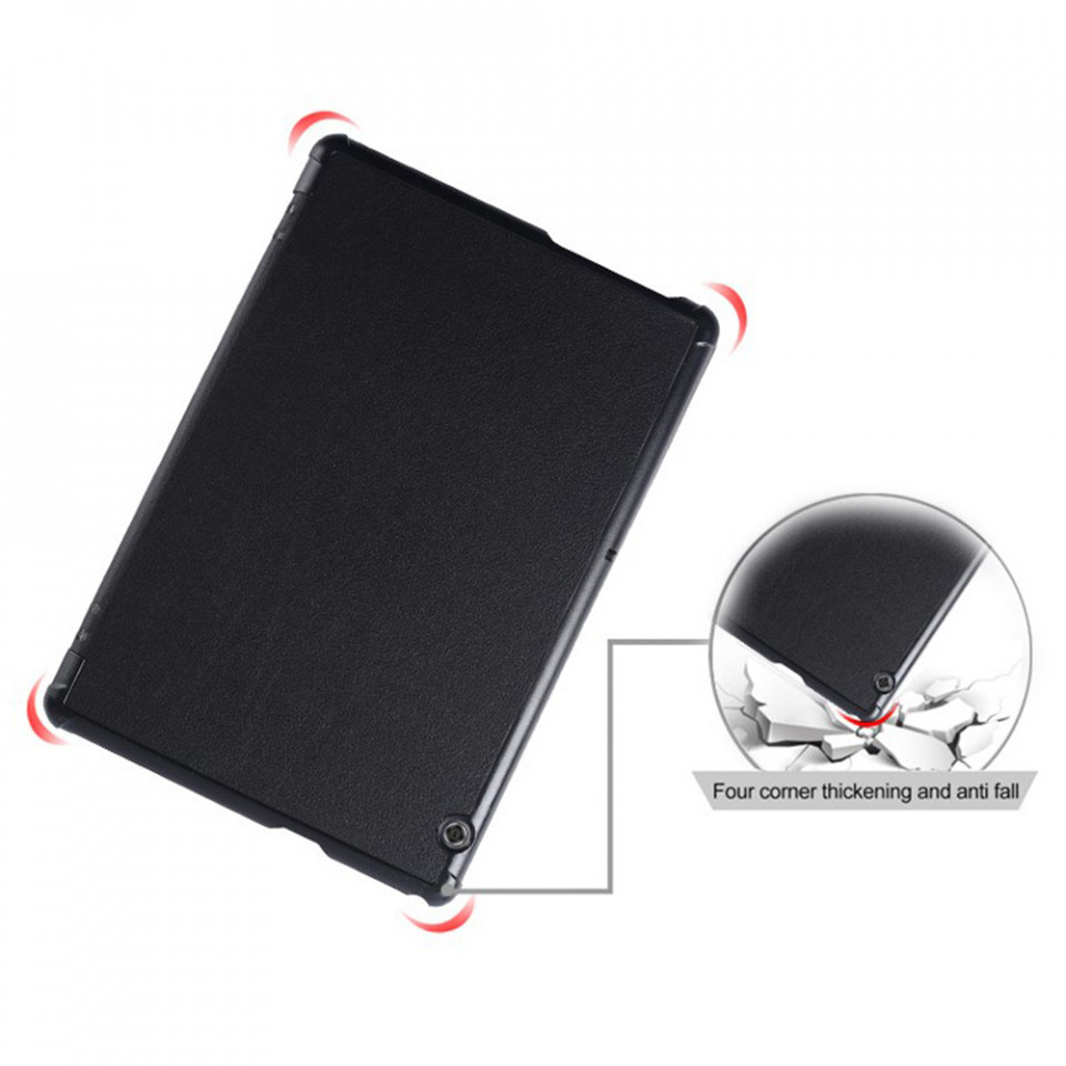 Husa Huawei Mediapad T5 10.1 (2018 - W09/W19/L03/L09), Techsuit FoldPro - Negru - 2 | YEO