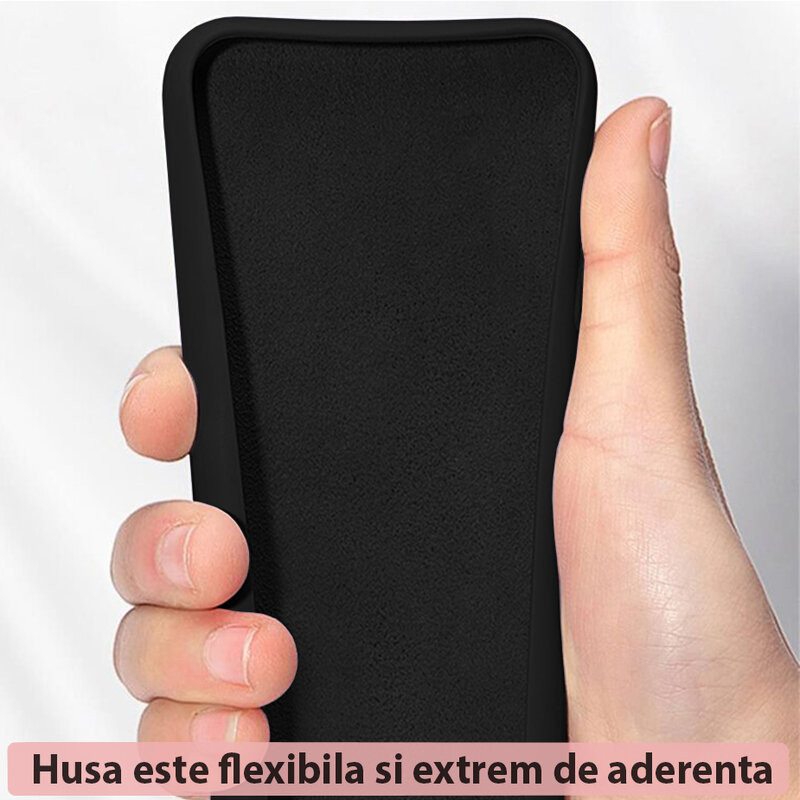 Husa Huawei Nova 9 SE din silicon moale, Techsuit Soft Edge - Negru - 1 | YEO