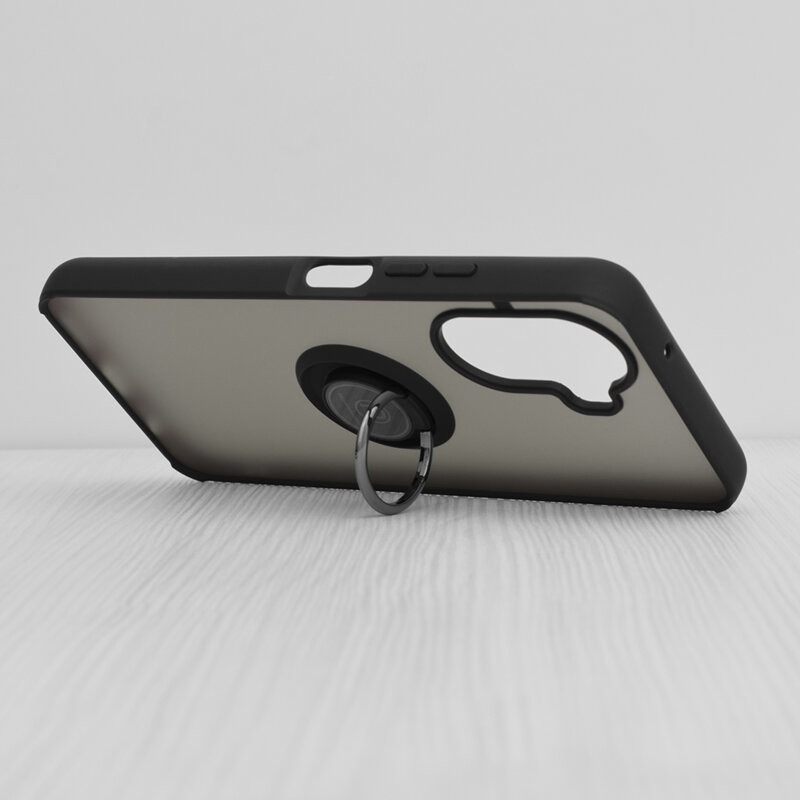 Husă Huawei nova Y70 SKYDDAR Glinth+ cu Inel Rotativ 360°, Compatibilitate Magnetică, Absorbție Șocuri, Design Subțire și Elegant - Negru - 3 | YEO