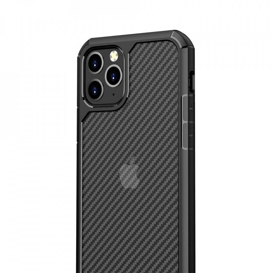 Husa Iphone 11 Pro Max, CarbonFuse, Techsuit - Negru - 2 | YEO