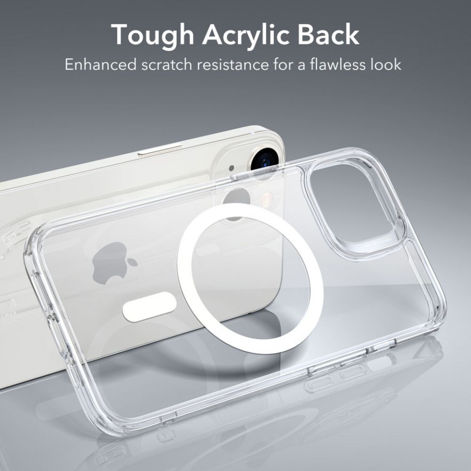 Husa iPhone 14 / iPhone 13, ESR Classic Hybrid HaloLock - Transparent - 6