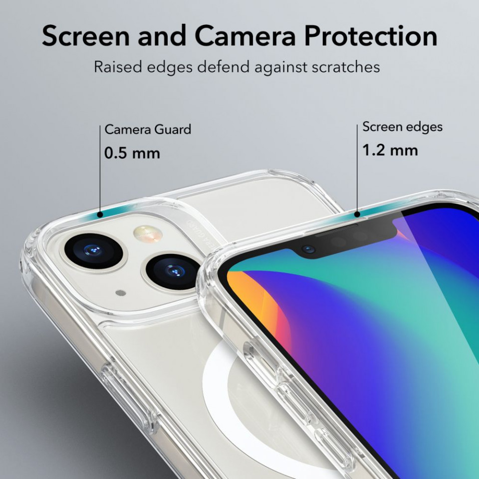 Husa iPhone 14 Plus, ESR Classic Hybrid HaloLock - Transparent - 3 | YEO