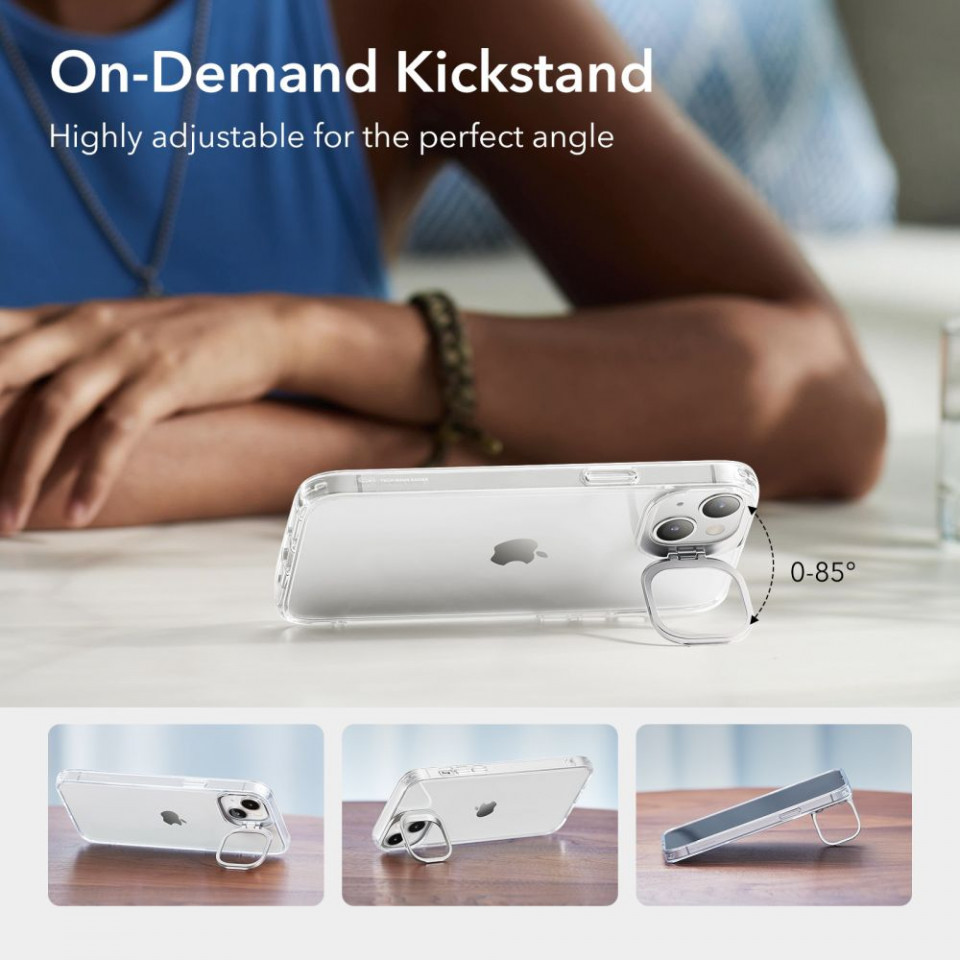 Husa Iphone 14 Plus, ESR Classic Kickstand - Transparent - 2 | YEO