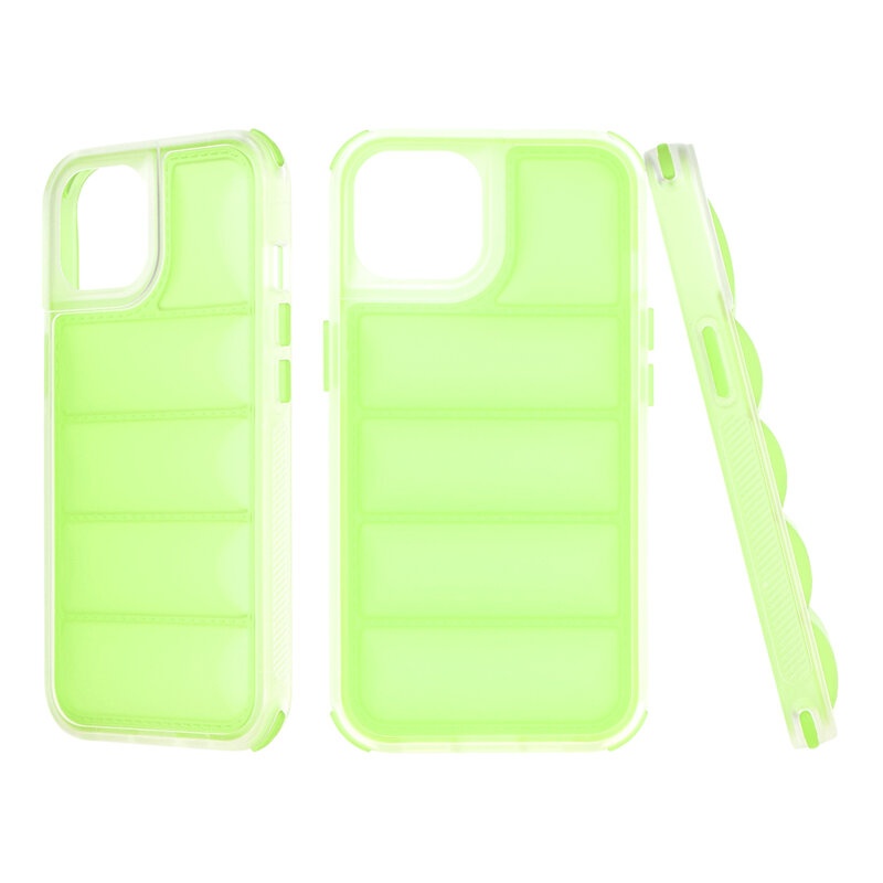 Husa iPhone 14 Pro Max, Skyddar Luxury Waves - Verde