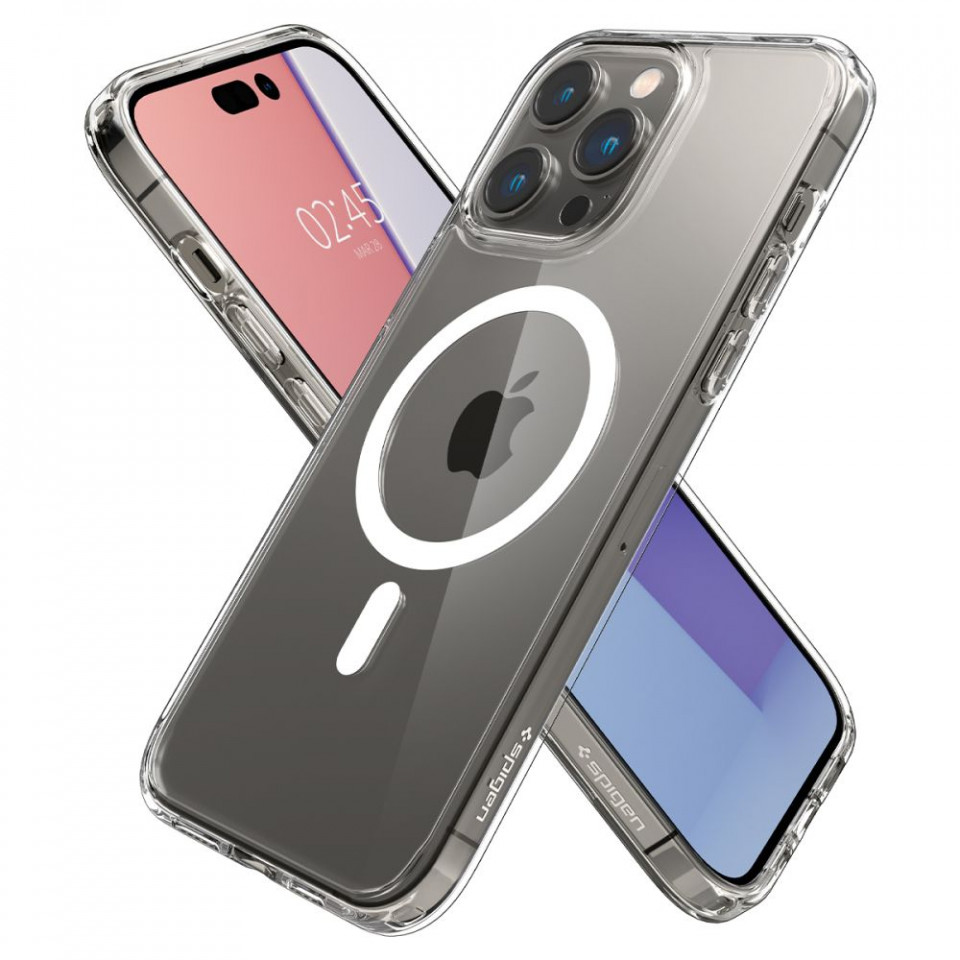 Husa iPhone 14 Pro Spigen Ultra Hybrid Mag Safe - White - 3 | YEO
