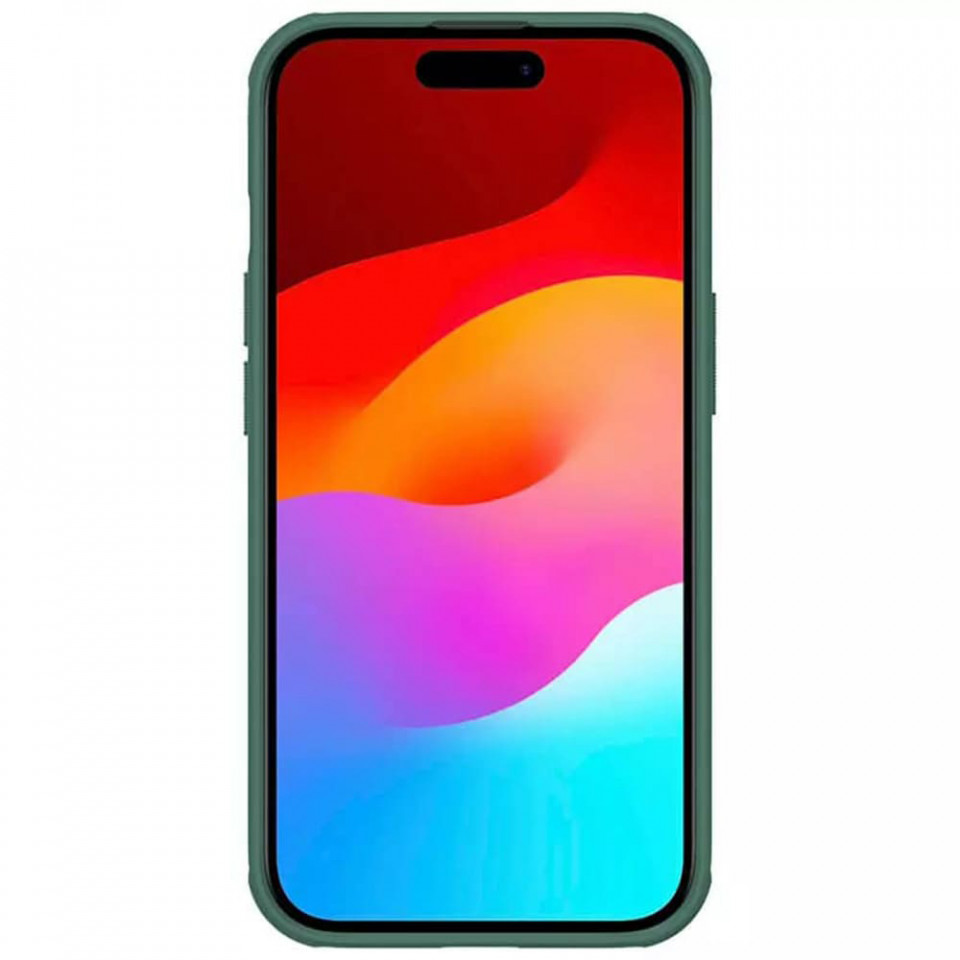 Husa iPhone 15 Plus, Nillkin Super Frosted Shield Pro - Deep Green - 2 | YEO