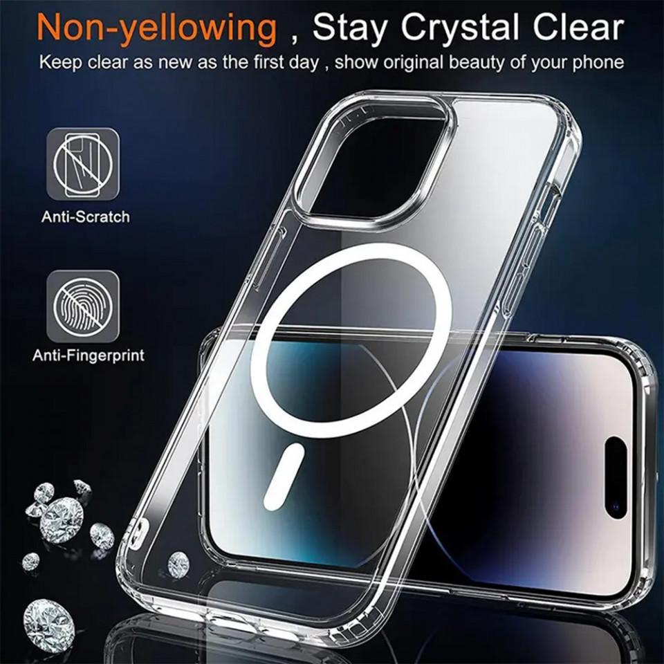 Husa iPhone 15 Plus, Techsuit MagSafe Pro - Transparent - 2 | YEO