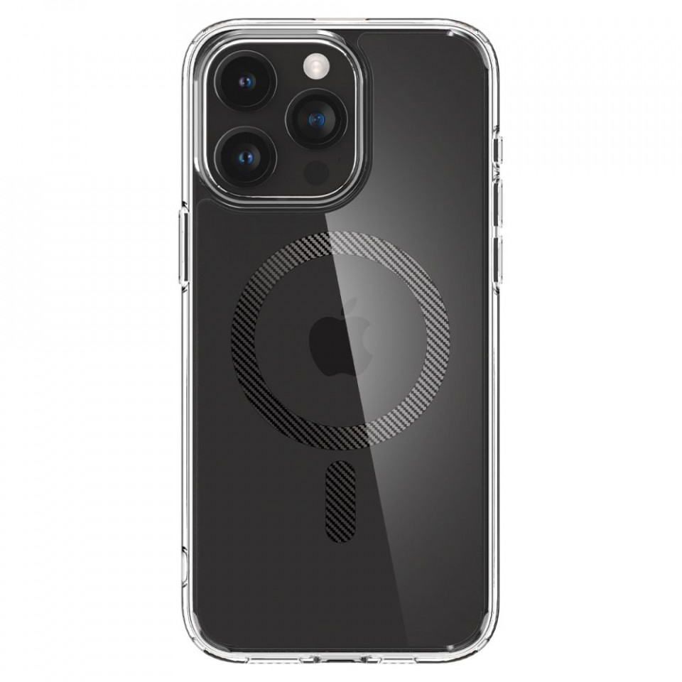 Husa iPhone 15 Pro, Spigen Ultra Hybrid MagSafe - Carbon Fiber - 1 | YEO