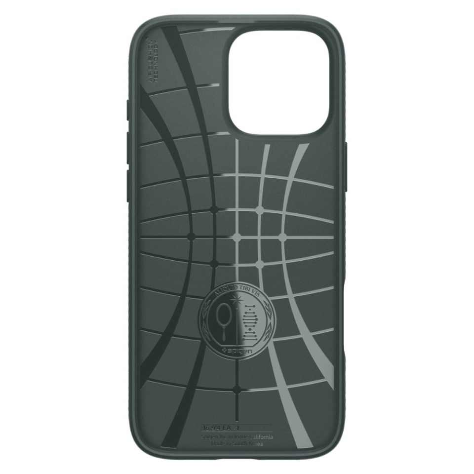 Husa iPhone 16 Pro flexibila, Spigen Liquid Air - Verde - 1 | YEO