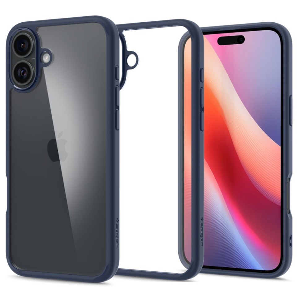 Husa iPhone 16, Ultra Hybrid Spigen - Bleumarin
