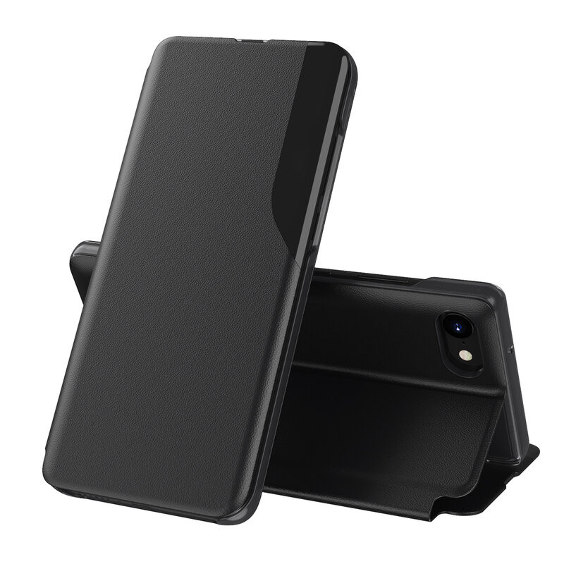 Husa iPhone 6 / 7 / 8 tip carte, Techsuit eFold - Negru
