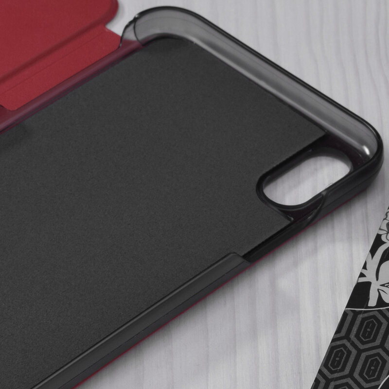 Husa iPhone XS Max tip carte, Techsuit eFold - Rosu - 2 | YEO