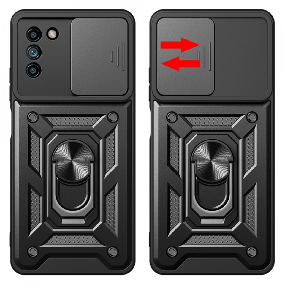 Husa Nokia G22 cu inel magnetic, Techsuit CamShield - Negru - 1 | YEO