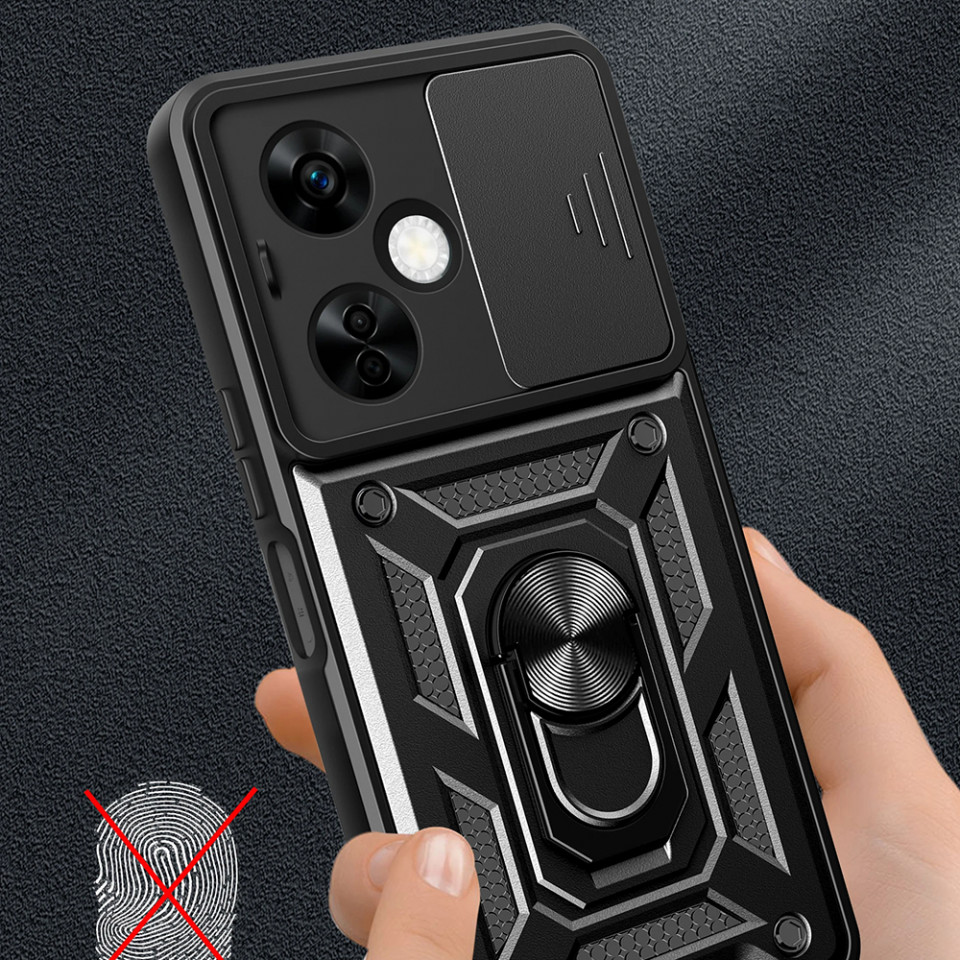 Husa OnePlus Nord CE 3 Lite cu inel magnetic, Techsuit CamShield - Negru - 1 | YEO