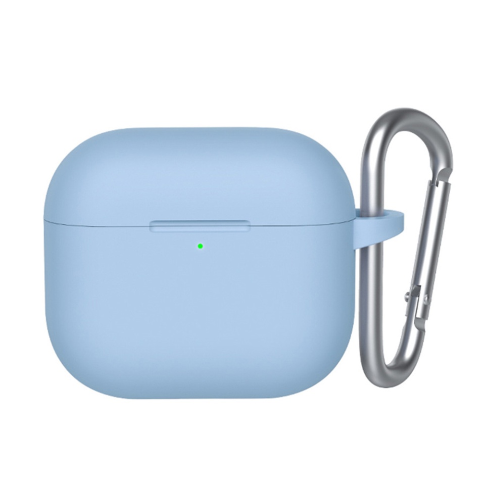 Husa pentru AirPods 3 din silicon moale, Blueo Liquid Silicone, Bleu