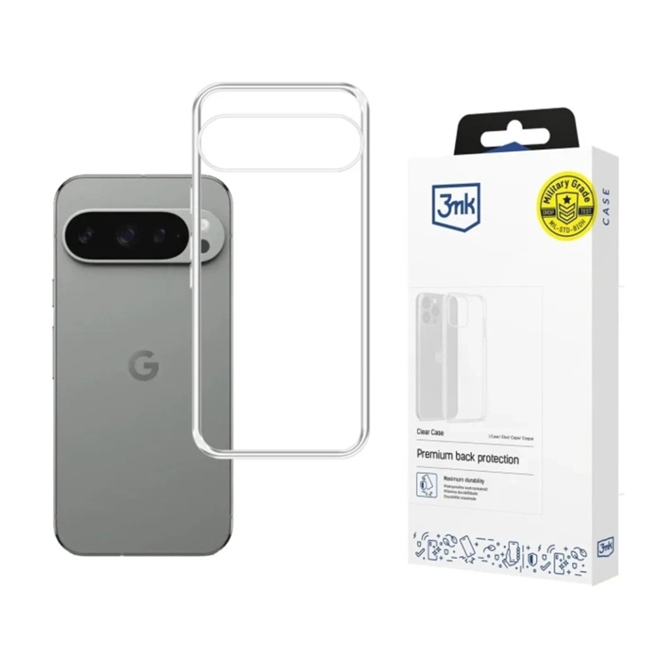 Husa pentru Google Pixel 10 / Pixel 10 Pro, din silicon, 3mk Clear Case, Transparent
