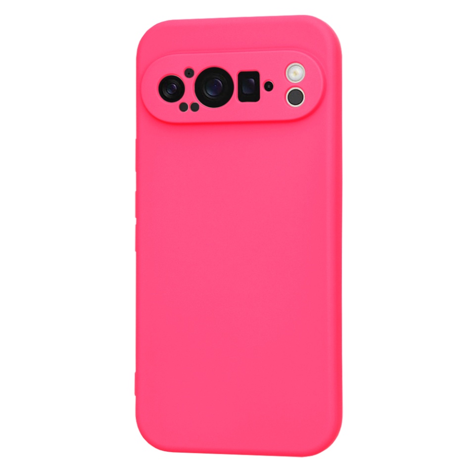 Husa pentru Google Pixel 9 Pro din Silicon Catifelat, Protectie Premium, Skyddar SoftElegance - Fucsia - 2 | YEO