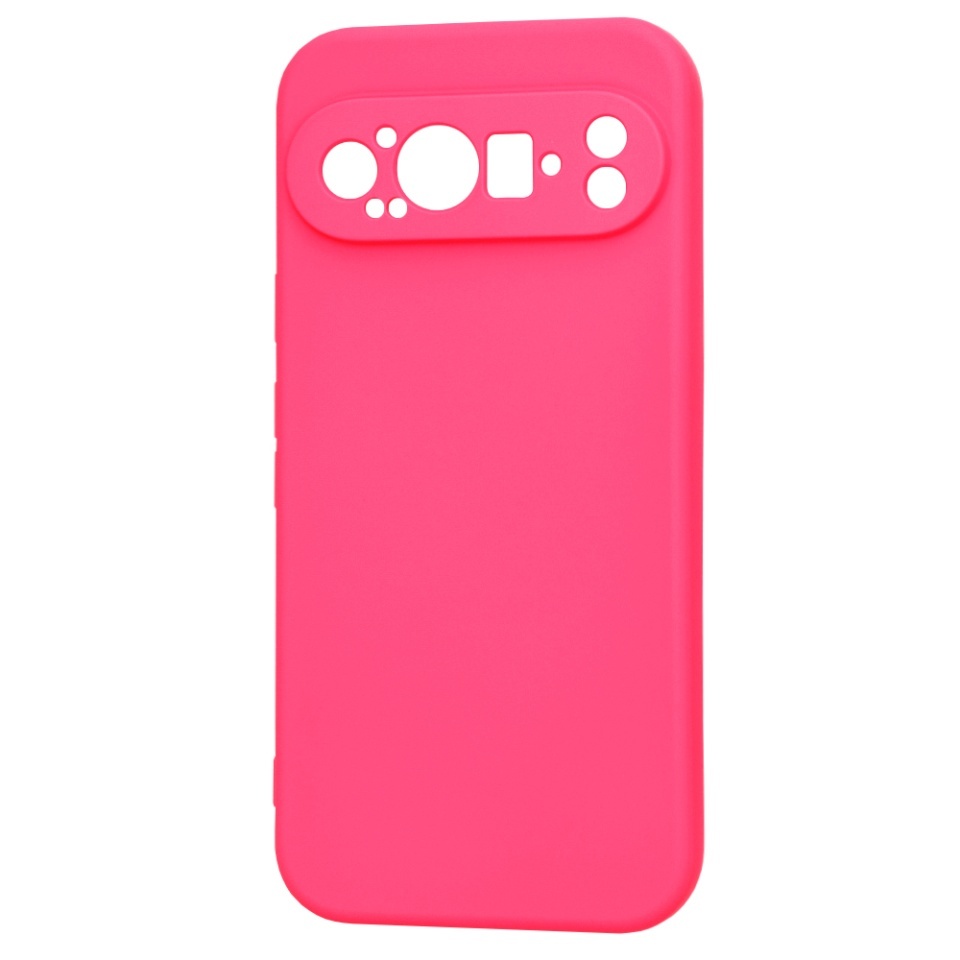 Husa pentru Google Pixel 9 Pro, SKYDDAR INNOVATION, din Silicon Catifelat, SoftElegance, set cu sticker, Fucsia - 3 | YEO