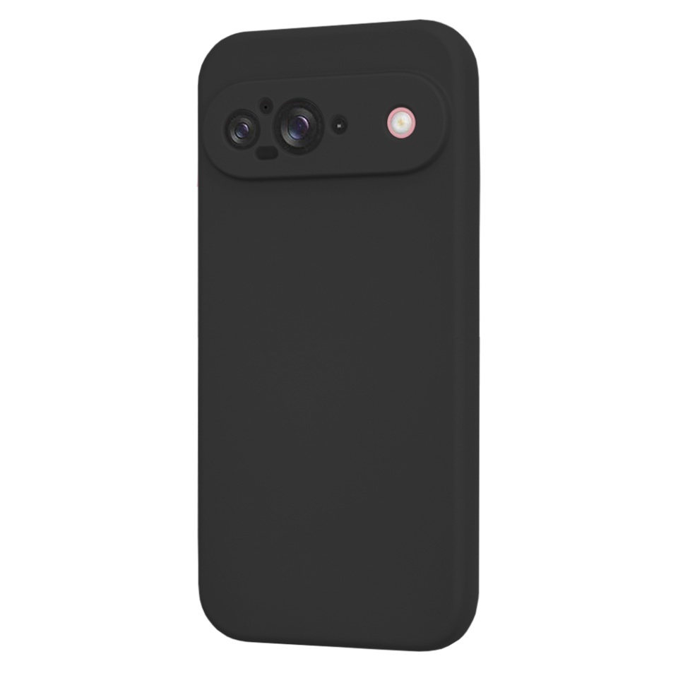 Husa pentru Google Pixel 9, SKYDDAR INNOVATION, din Silicon Catifelat, SoftElegance, set cu sticker, Negru - 2 | YEO