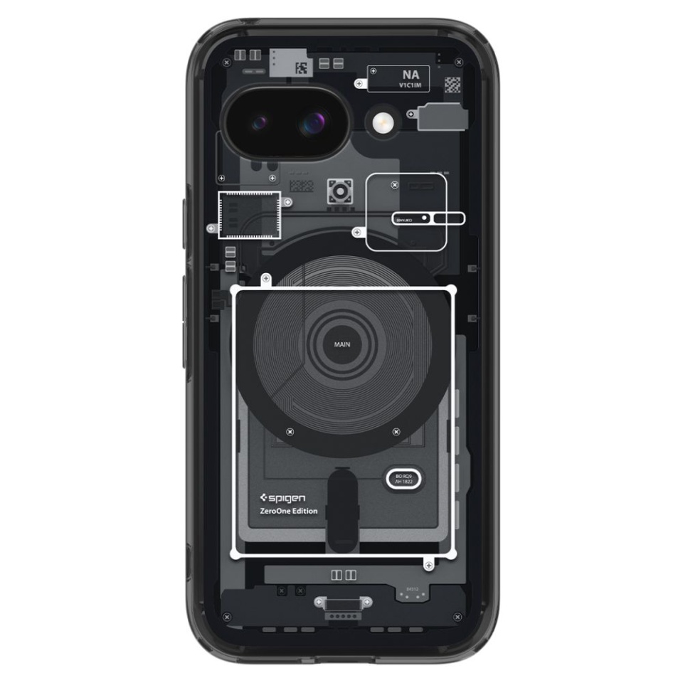 Husa pentru Google Pixel 9a, Spigen Ultra Hybrid Zero One - Negru - 1 | YEO