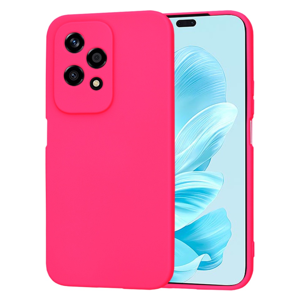 Husa pentru Honor 200 Lite din Silicon Catifelat, Protectie Premium, Skyddar SoftElegance - Fucsia