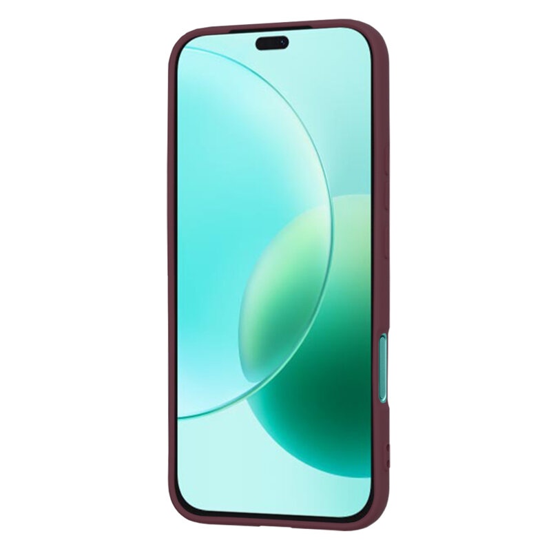 Husa pentru Honor 400 Lite, SKYDDAR INNOVATION, din Silicon Catifelat, SoftElegance , Bordo, set cu sticker - 1 | YEO