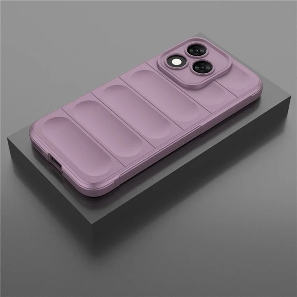 Husa pentru Honor 400 Lite, SKYDDAR INNOVATION, Magic Shield, din Silicon Mat, set cu sticker, Mov - 2 | YEO