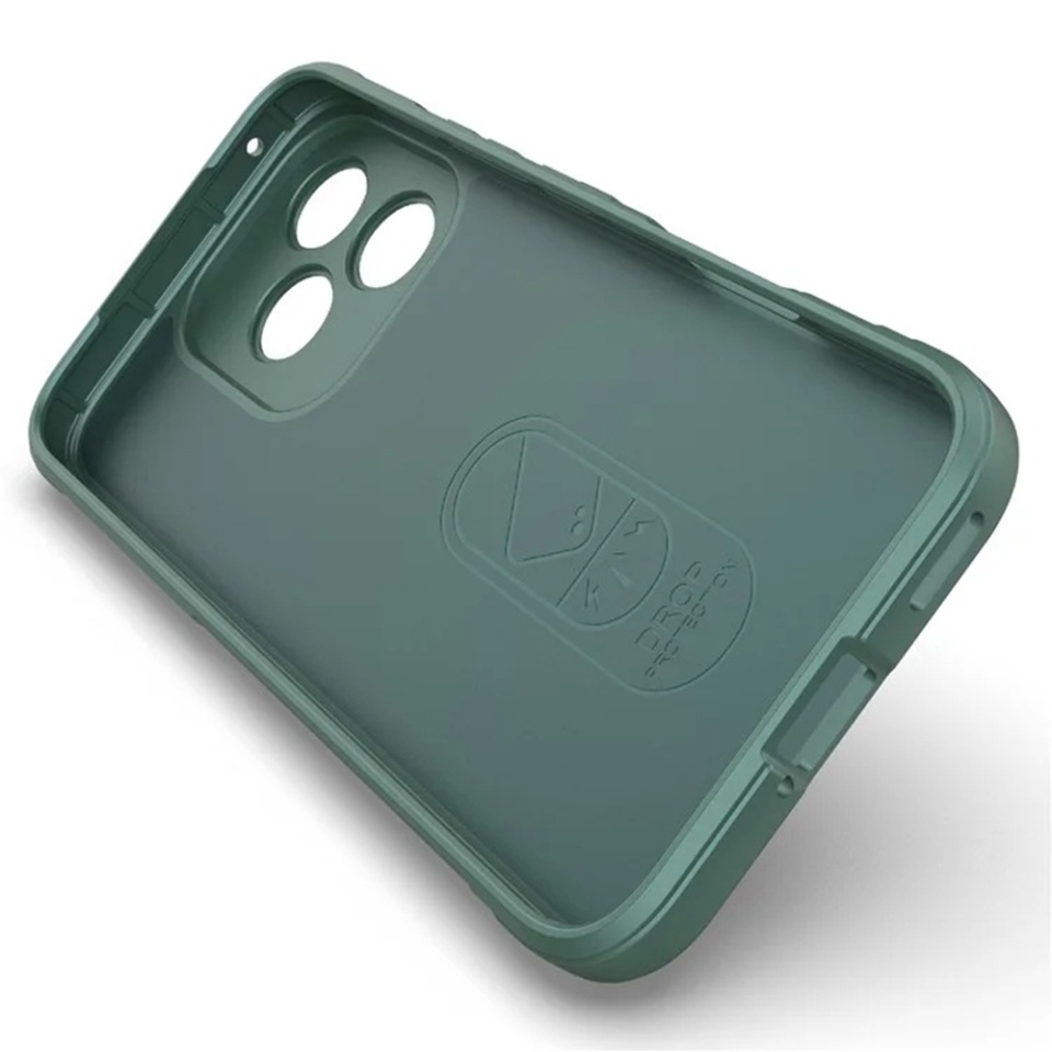 Husa pentru Honor 400 Lite, SKYDDAR INNOVATION, Magic Shield, din Silicon Mat, set cu sticker, Verde - 2 | YEO
