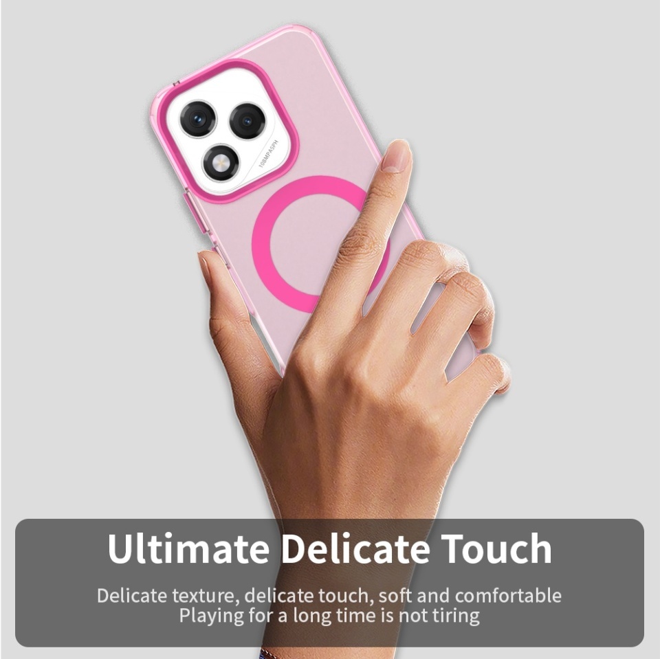 Husa pentru Honor 400 Lite, SKYDDAR INOVATION, CandyCase, Magsafe, set cu sticker, Roz - 1 | YEO