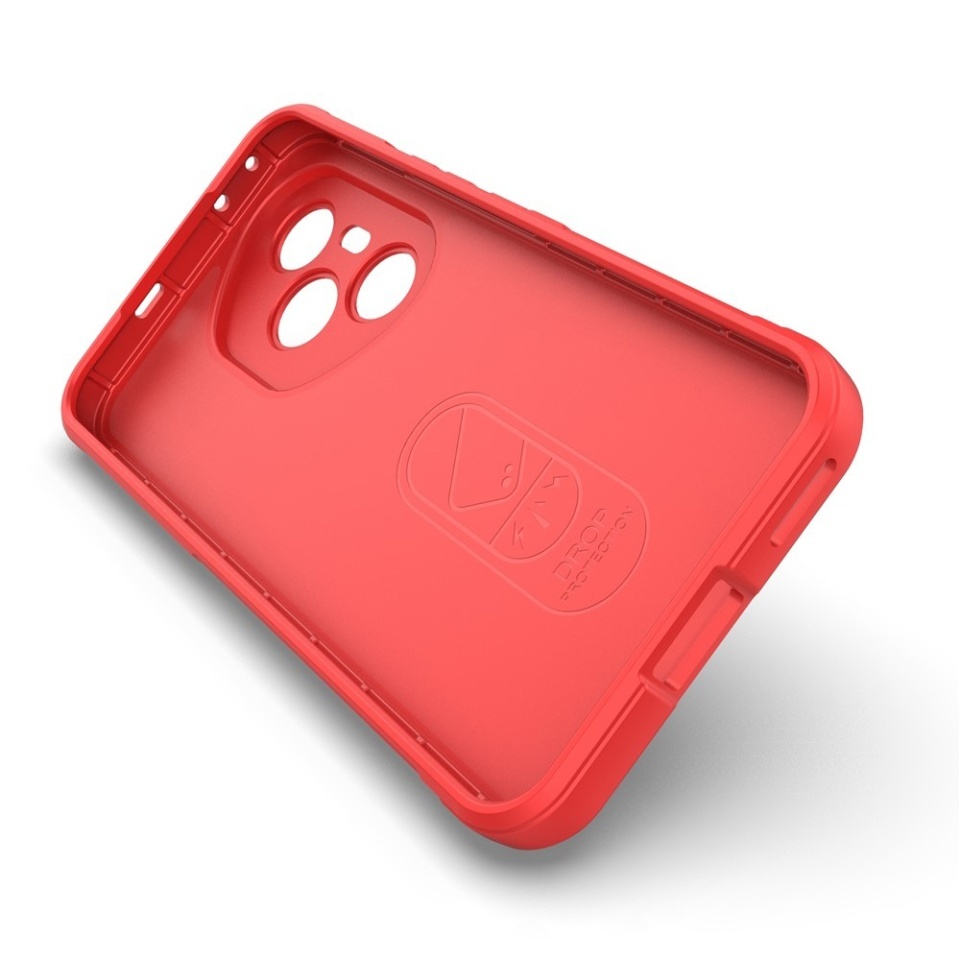 Husa pentru Honor 400 Pro, SKYDDAR INNOVATION, Magic Shield, din Silicon Mat, set cu sticker, Rosu - 1 | YEO