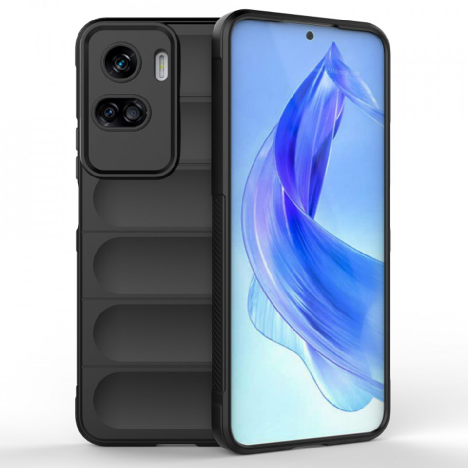 Husa pentru Honor 90 Lite eleganta, din silicon mat, SKDR Vogue - Negru